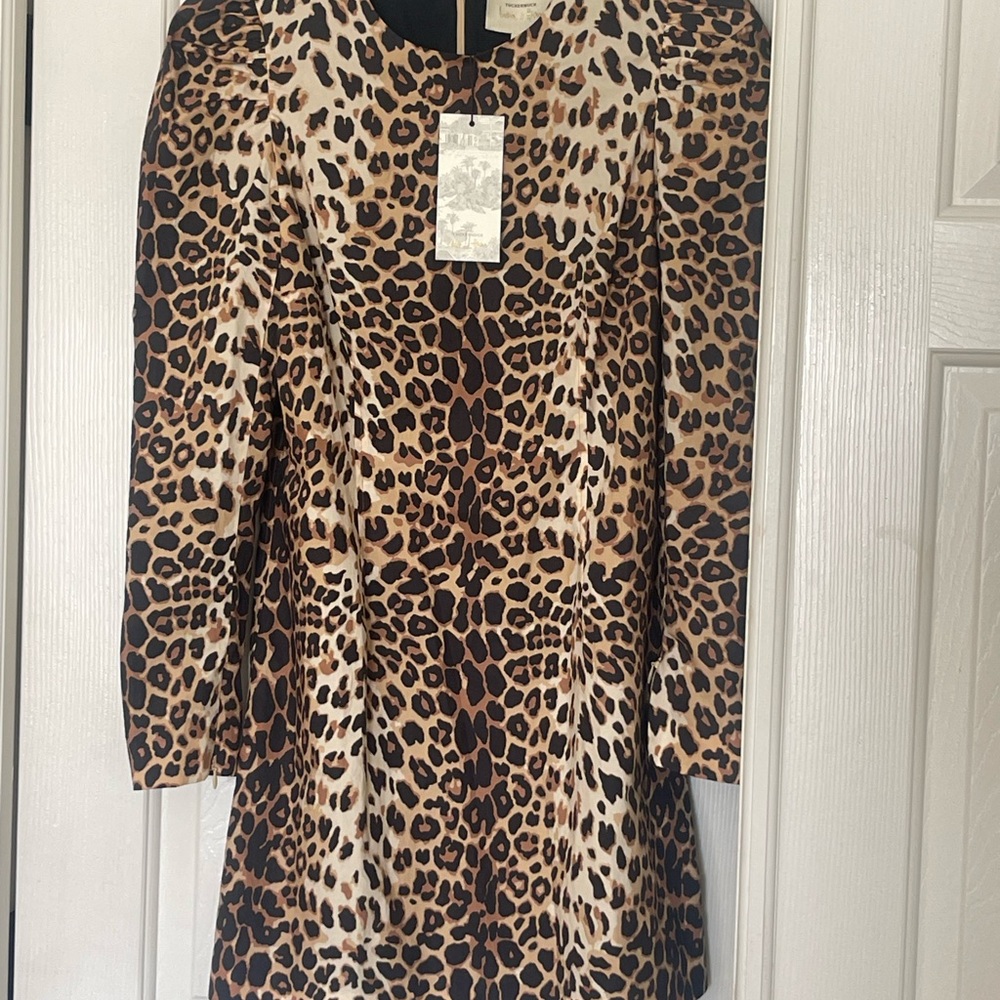 Tuckernuck Leopard Print Long Sleeve Dress - NWT - Picture 4 of 5